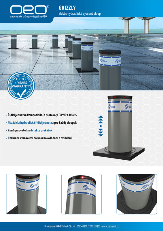 Grizzly - automatický sloup leaflet