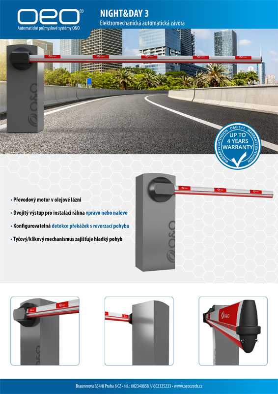 NightDay 3 - automatická závora leaflet