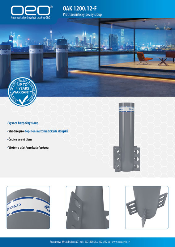 OAK 1200.12 F pevný sloup leaflet
