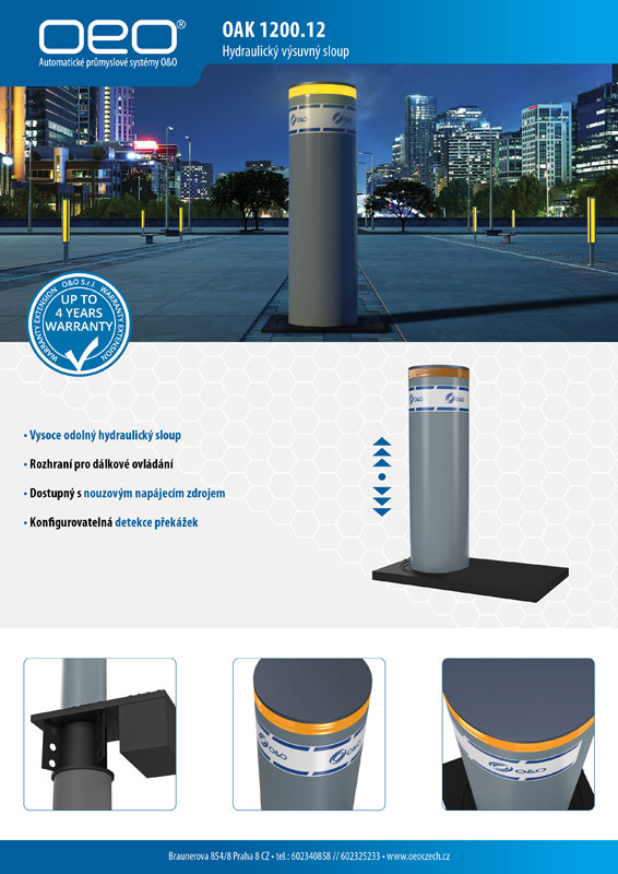 OAK 1200.12 F automatický sloup leaflet