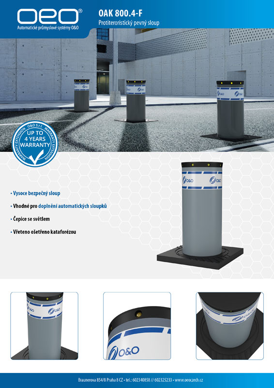 OAK 800.4 F dopravní sloup leaflet