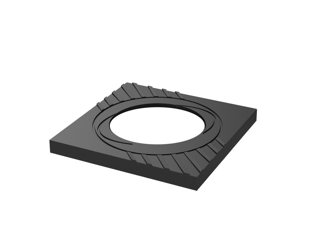 Pevný sloupek OAK 800.4-F - zemnící příruba