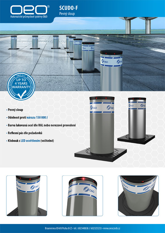 Scudo F - pevný dopravní sloup leaflet