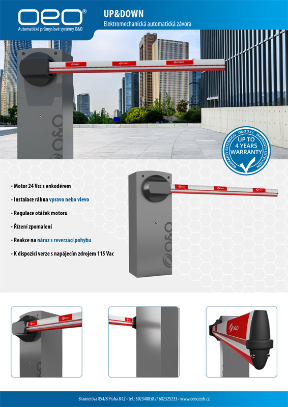 UpDown - automatická závora leaflet